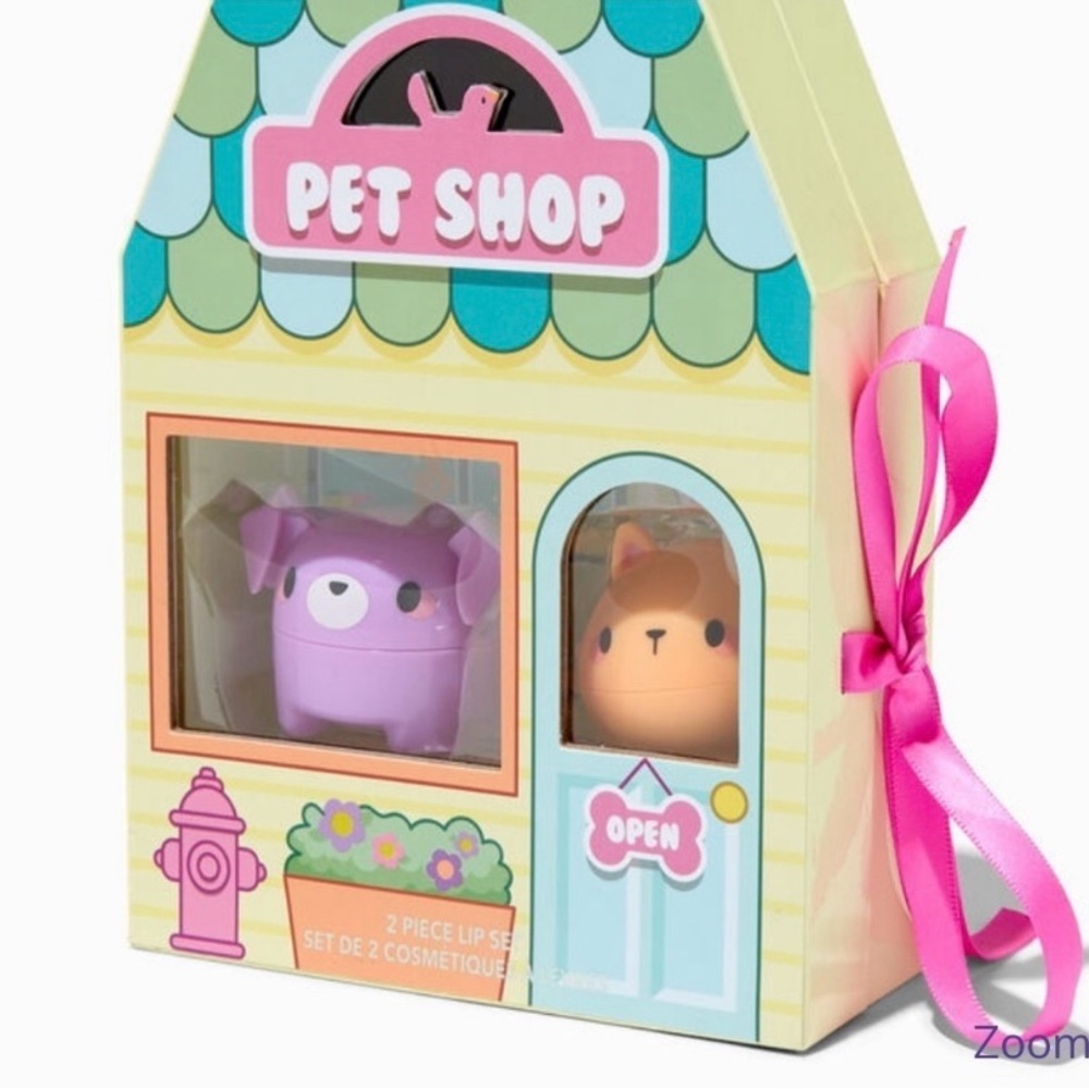 NIP, Claire’s Club Pet Shop 2 Piece Lip Balm Set